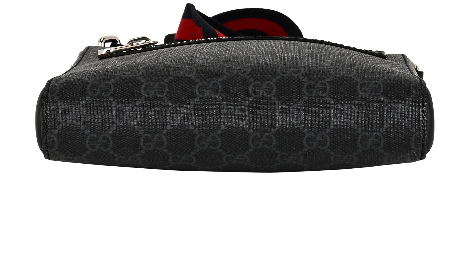 GG Supreme Messenger, &pound;450, Handbags, Black, Canvas, Top view